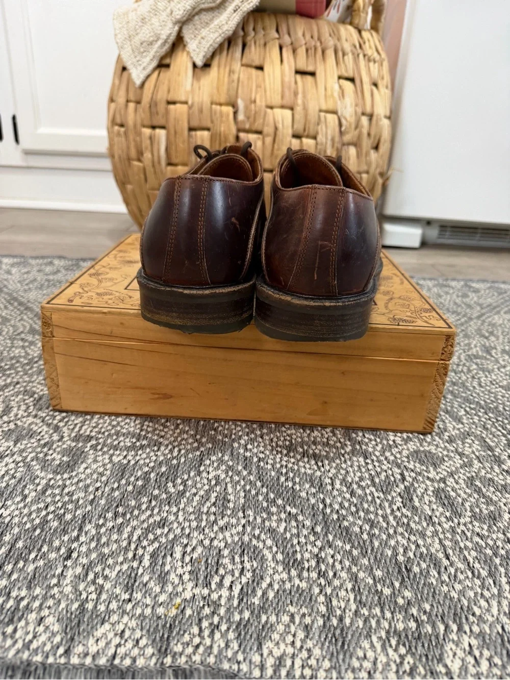 Johnston & Murphy Men’s Brown Leather Derby Oxfords Dress Shoes Size 10.5
